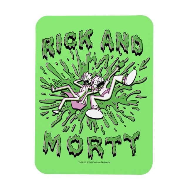 RICK AND MORTY™ | Falling Into Acid Vat Magnet (Vertical)