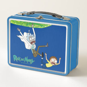 RICK AND MORTY™   Falling Out Of Portal Metal Lunch Box