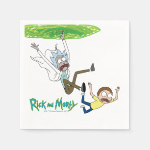 RICK AND MORTY™ Falling Out Of Portal Napkin
