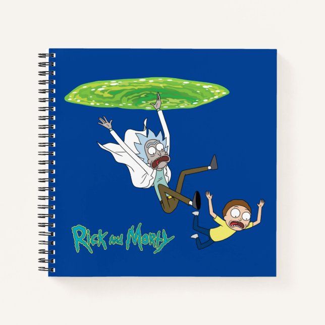 RICK AND MORTY™ | Falling Out Of Portal Notebook (Front)