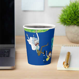 RICK AND MORTY™ Falling Out Of Portal Paper Cups
