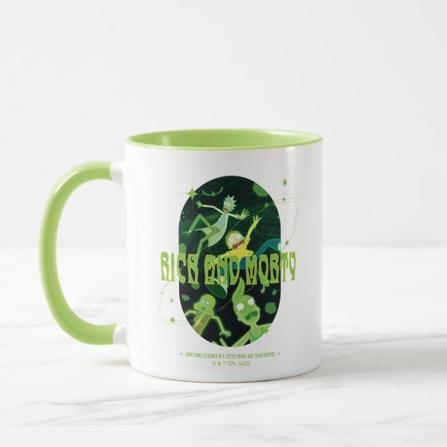 Rick and Morty Falling Quote Badge Mug (Left)