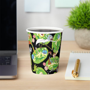 RICK AND MORTY™ Falling Through Portals Patter Paper Cups
