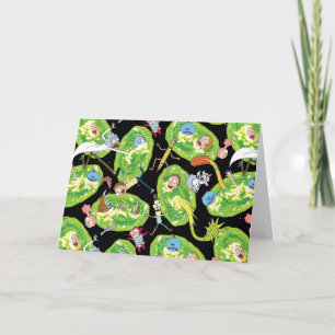 RICK AND MORTY™   Falling Through Portals Pattern Card