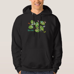 RICK AND MORTY™   Falling Through Portals Pattern Hoodie