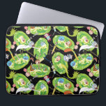 RICK AND MORTY™ | Falling Through Portals Pattern Laptop Sleeve<br><div class="desc">Check out everyone falling through portals in this crazy pattern!</div>
