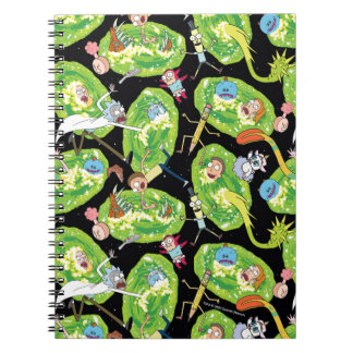 RICK AND MORTY™ | Falling Through Portals Pattern Notebook