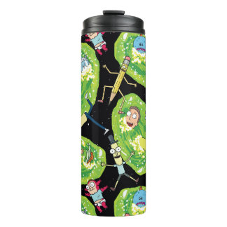 RICK AND MORTY™ | Falling Through Portals Pattern Thermal Tumbler