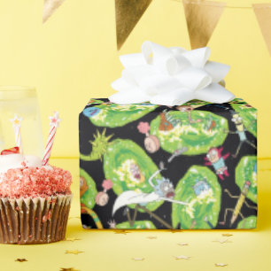 RICK AND MORTY™   Falling Through Portals Pattern Wrapping Paper