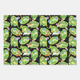 RICK AND MORTY™ | Falling Through Portals Pattern Wrapping Paper Sheet