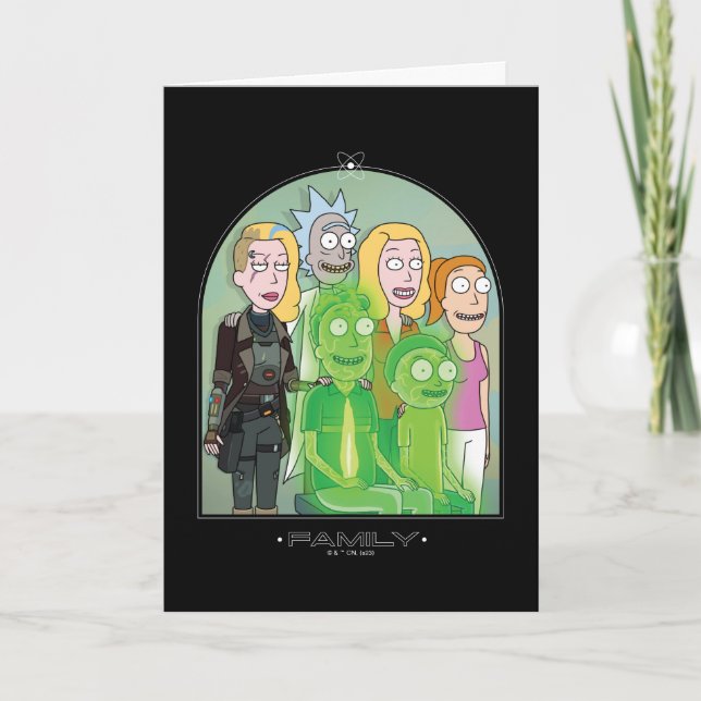 Rick and Morty Family Graphic Card (Front)