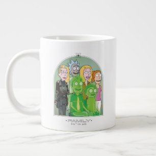Rick and Morty Family Graphic Large Coffee Mug
