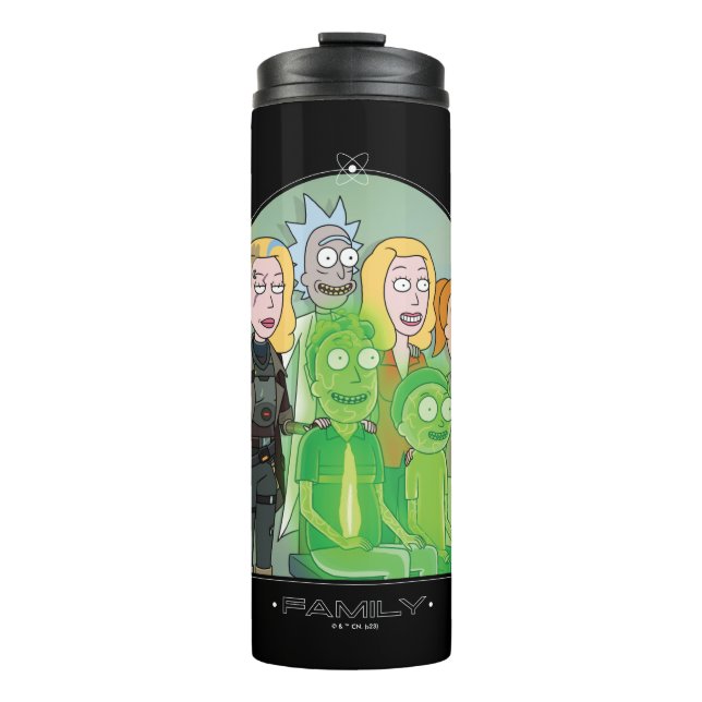 Rick and Morty Family Graphic Thermal Tumbler (Front)