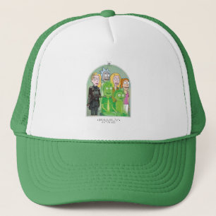 Rick and Morty Family Graphic Trucker Hat