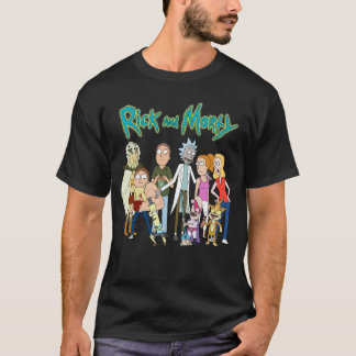 Rick and Morty Family with Friends gift T-Shirt