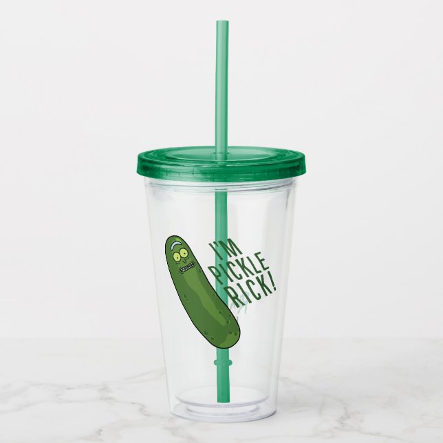 RICK AND MORTY™ | Flip The Pickle Acrylic Tumbler (Front)
