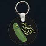 RICK AND MORTY™ | Flip The Pickle Key Ring<br><div class="desc">Rick asks Morty to flip the pickle to reveal he has turned himself into Pickle Rick!</div>