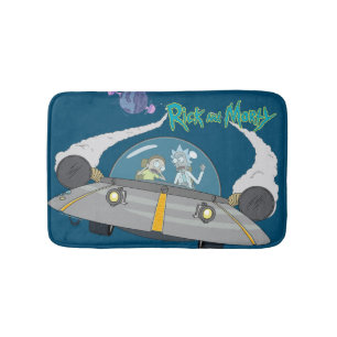 RICK AND MORTY™   Flying Off In Space Ship Bath Mat