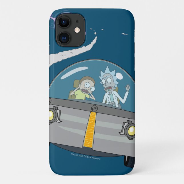 RICK AND MORTY™ | Flying Off In Space Ship Case-Mate iPhone Case (Back)