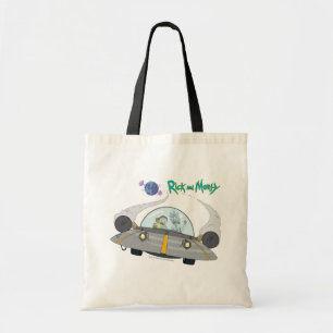 RICK AND MORTY™ Flying Off In Space Ship Tote Bag