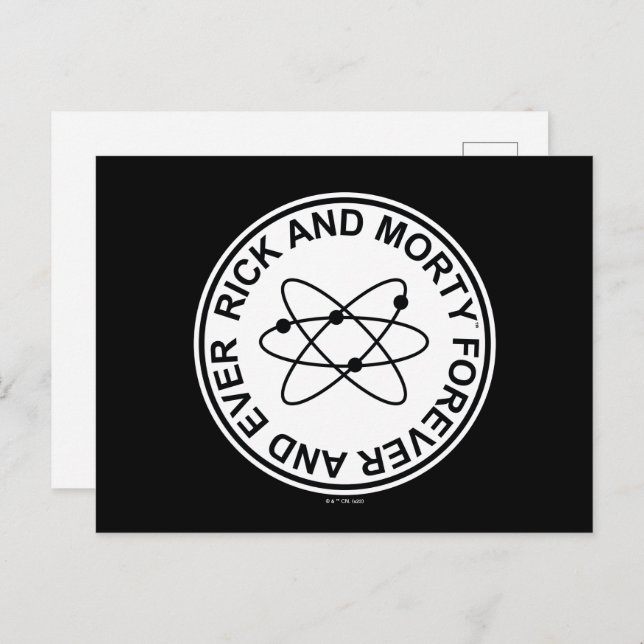 Rick and Morty Forever and Ever Atomic Badge Postcard (Front/Back)