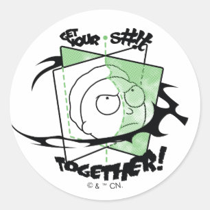 RICK AND MORTY™   Get Your S#!t Together! Classic Round Sticker