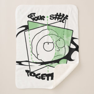 RICK AND MORTY™   Get Your S#!t Together! Sherpa Blanket