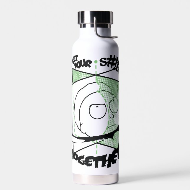 RICK AND MORTY™ | Get Your S#!t Together! Water Bottle (Left)