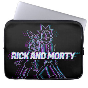 RICK AND MORTY™   Glitched Rick And Morty Laptop Sleeve