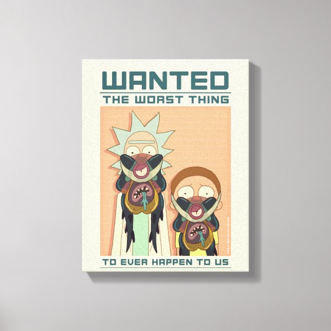 RICK AND MORTY™ | Glorzo Wanted Poster Canvas Print (Front)