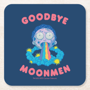 RICK AND MORTY™   Goodbye Moonmen Square Paper Coaster