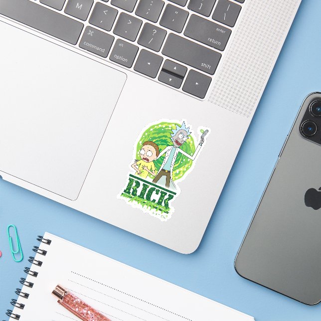 RICK AND MORTY™ | Green Splash (Laptop w/ iPhone)