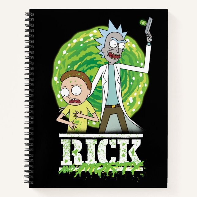 RICK AND MORTY™ | Green Splash Notebook (Front)