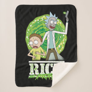 RICK AND MORTY™   Green Splash Sherpa Blanket