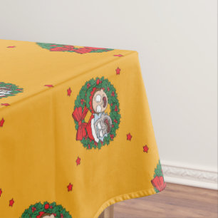 Rick and Morty Holiday Wreath Pattern Tablecloth