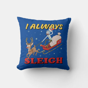 Rick and Morty   I Always Sleigh Cushion