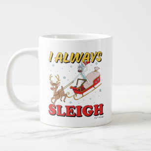 Rick and Morty   I Always Sleigh Large Coffee Mug