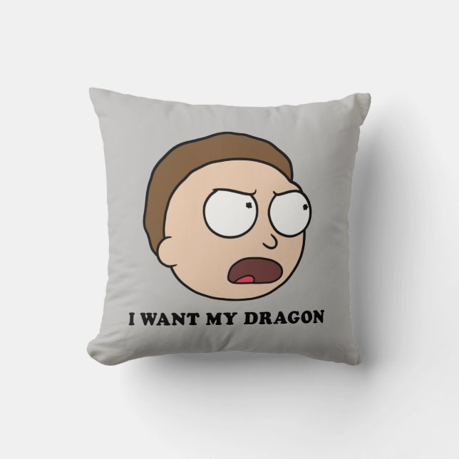 RICK AND MORTY™ | I Want My Dragon Cushion (Front)