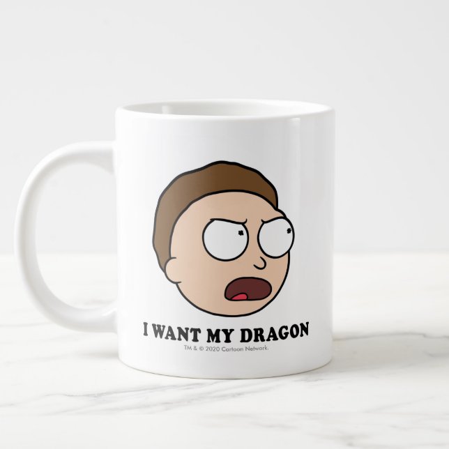RICK AND MORTY™ | I Want My Dragon Large Coffee Mug (Left)
