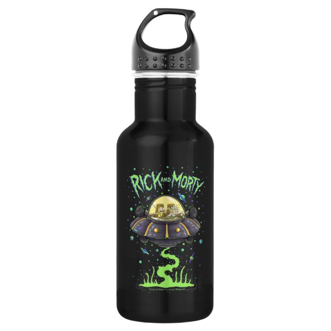 RICK AND MORTY™ | Illustrated Space Flight Graphic 532 Ml Water Bottle (Front)