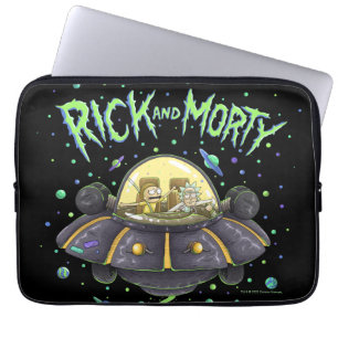 RICK AND MORTY™   Illustrated Space Flight Graphic Laptop Sleeve