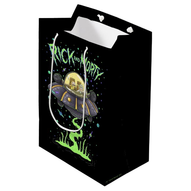 RICK AND MORTY™ | Illustrated Space Flight Graphic Medium Gift Bag (Front Angled)