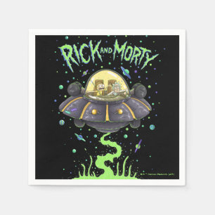 RICK AND MORTY™ Illustrated Space Flight Graphic Napkin