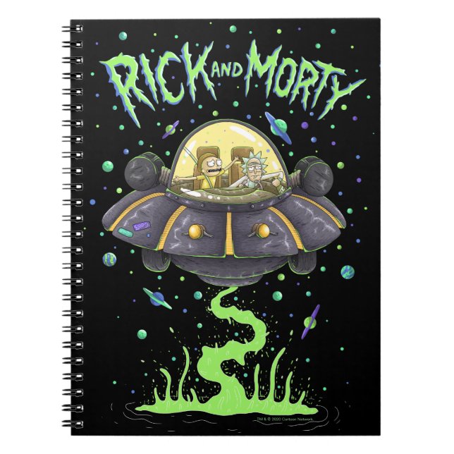 RICK AND MORTY™ | Illustrated Space Flight Graphic Notebook (Front)