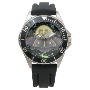 RICK AND MORTY™ Illustrated Space Flight Graphic Watch