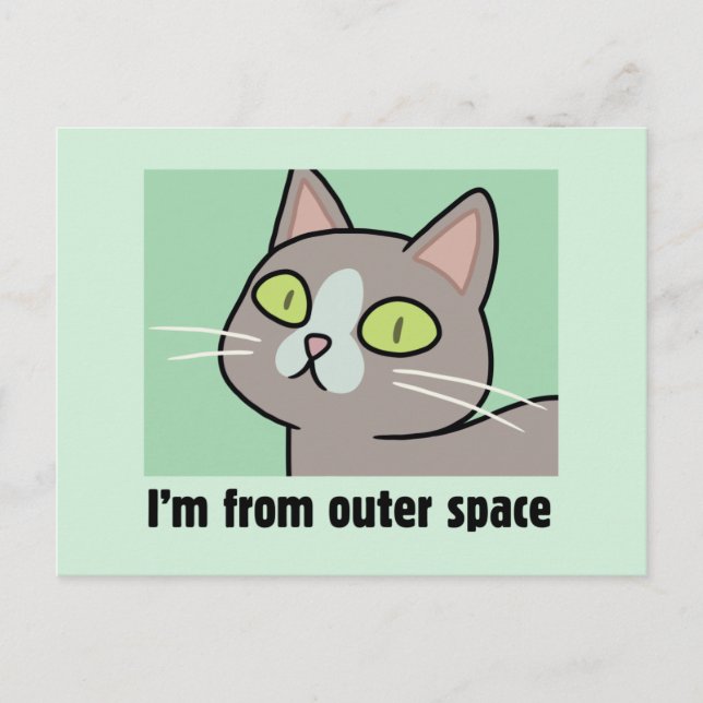 RICK AND MORTY™ | I'm From Outer Space Invitation Postcard (Front)