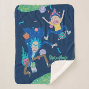 RICK AND MORTY™   Infected Portal Jump Sherpa Blanket