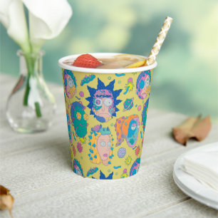 RICK AND MORTY™ Infected Smith Family Pattern Paper Cups