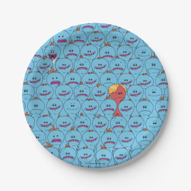 RICK AND MORTY™ | Kirkland Mr. Meeseeks Paper Plate (Front)