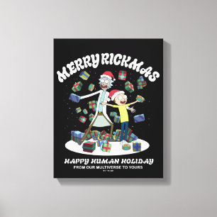 Rick and Morty Merry Rickmas Presents Canvas Print